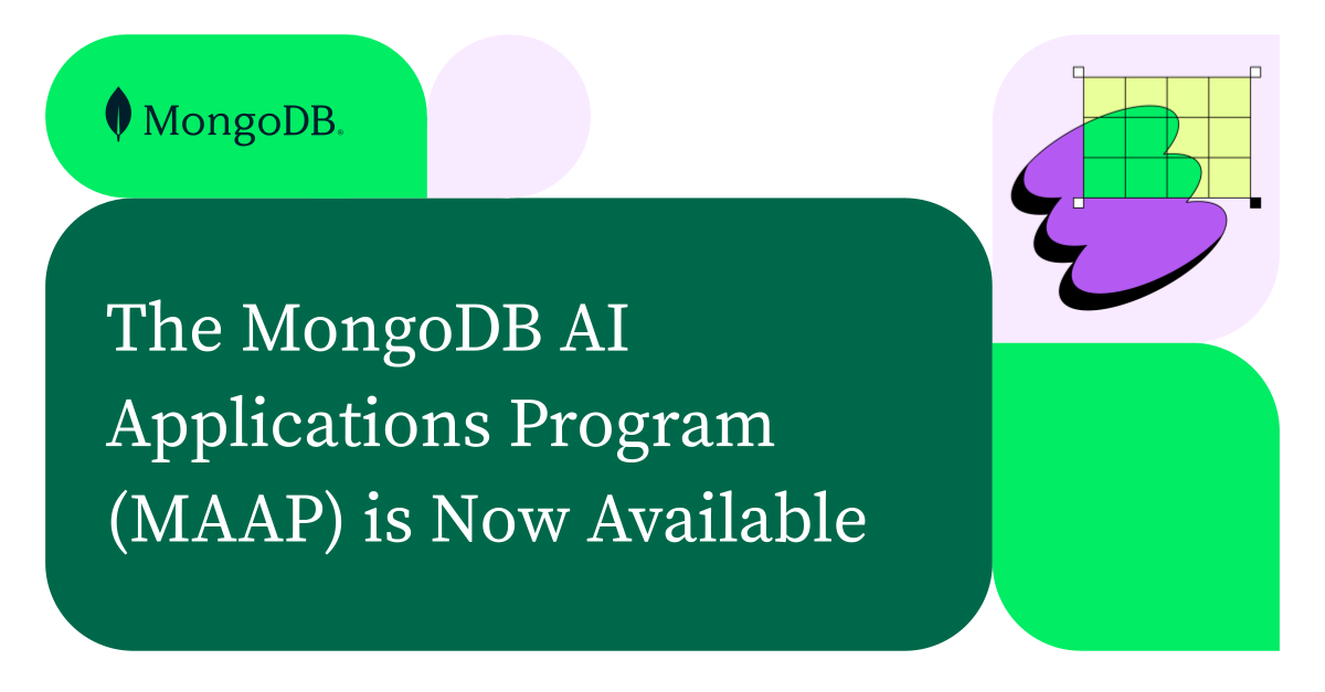 The MongoDB AI Applications Program (MAAP) is Now Available